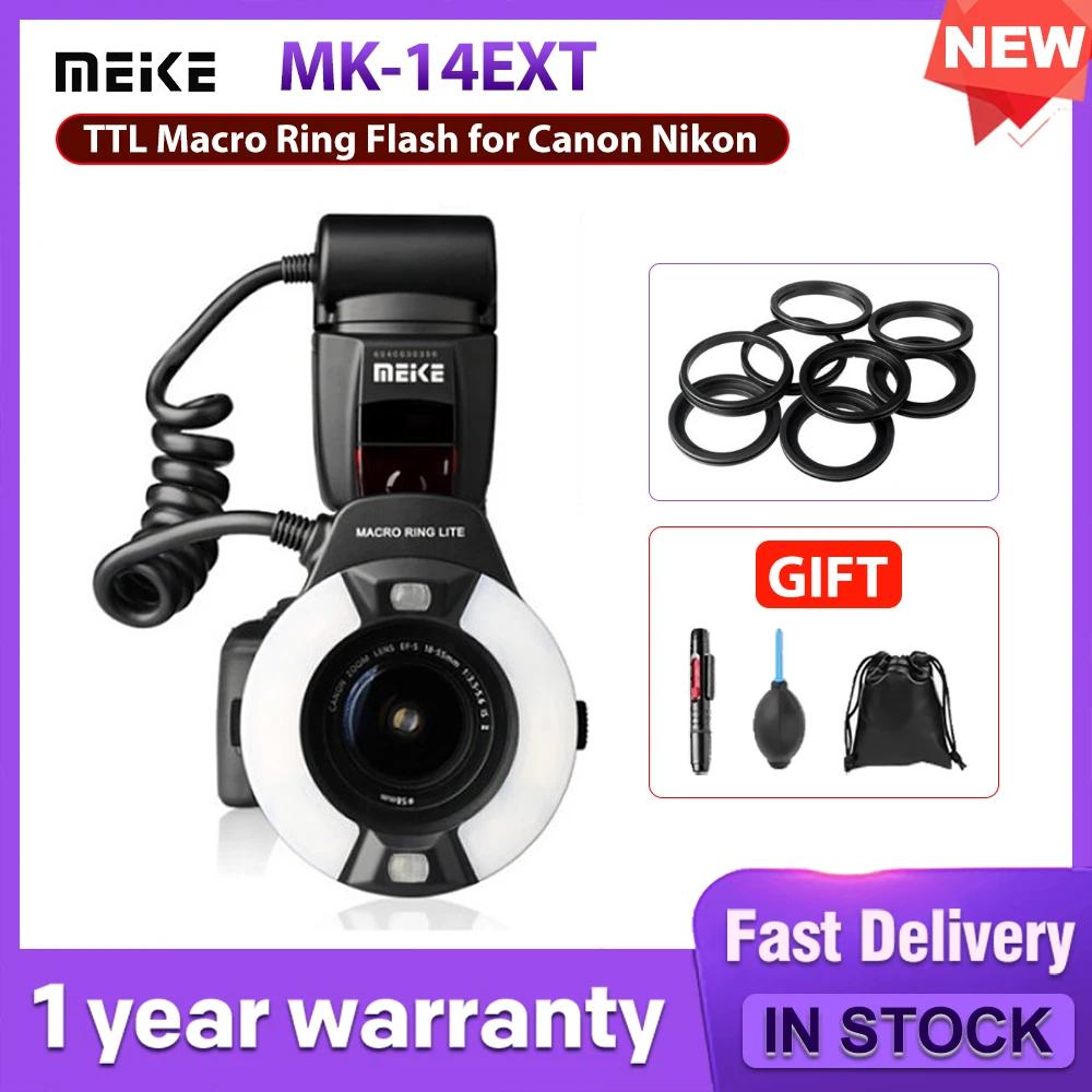 Meike MK-14EXT TTL ũ  ÷ Ʈ ǵƮ, LED AF   , ĳ EOS  D80 D300S D600 
